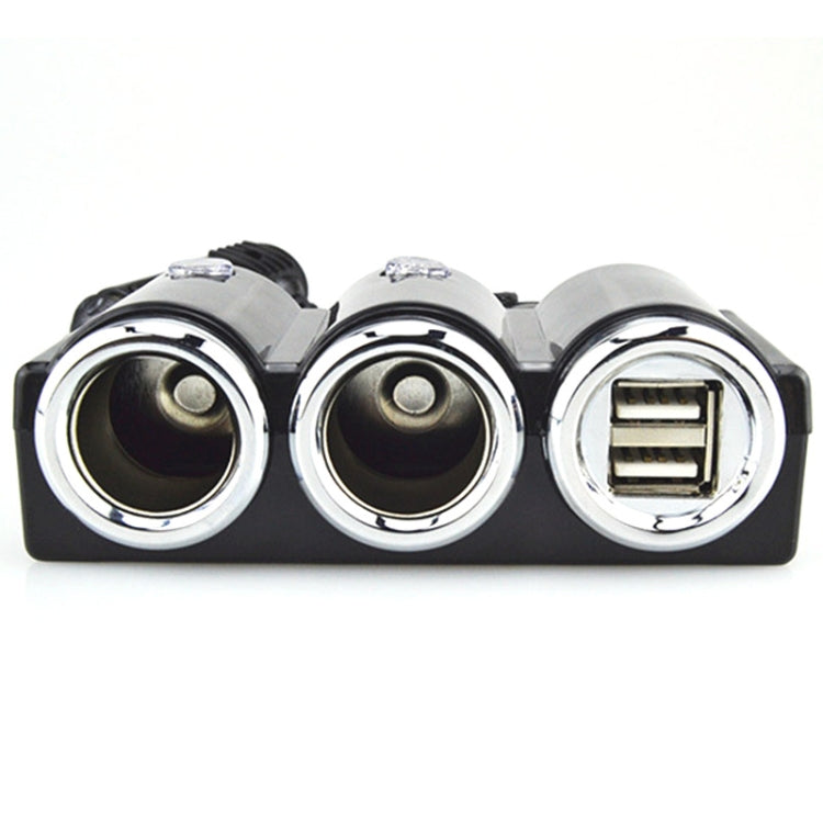 DC 12V / 24V Dual USB Multi Female Car Cigarette Lighter Splitter Socket Adapter Charger Socket Power Adapter / Charger - Cigar Socket by buy2fix | Online Shopping UK | buy2fix