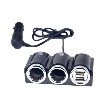 DC 12V / 24V Dual USB Multi Female Car Cigarette Lighter Splitter Socket Adapter Charger Socket Power Adapter / Charger - Cigar Socket by buy2fix | Online Shopping UK | buy2fix