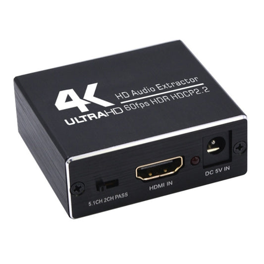 AY78V20 4K 60Hz HDMI 2.0 Audio Splitter 5.1 ARC HD-MI Audio Extractor HDCP 2.2 HDR10 Audio Converter 4K HD-MI Optical TOSLINK SPDIF by buy2fix