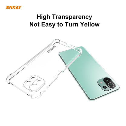 For Xiaomi Mi 11 Lite 5G ENKAY Hat-Prince Clear TPU Shockproof Case Soft Anti-slip Cover - Xiaomi Cases by ENKAY | Online Shopping UK | buy2fix