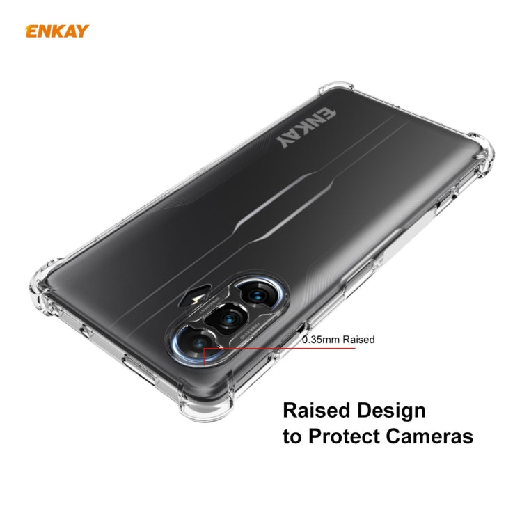 For Xiaomi Redmi K40 Gaming ENKAY Hat-Prince Clear TPU Shockproof Case Soft Anti-slip Cover - Xiaomi Cases by ENKAY | Online Shopping UK | buy2fix