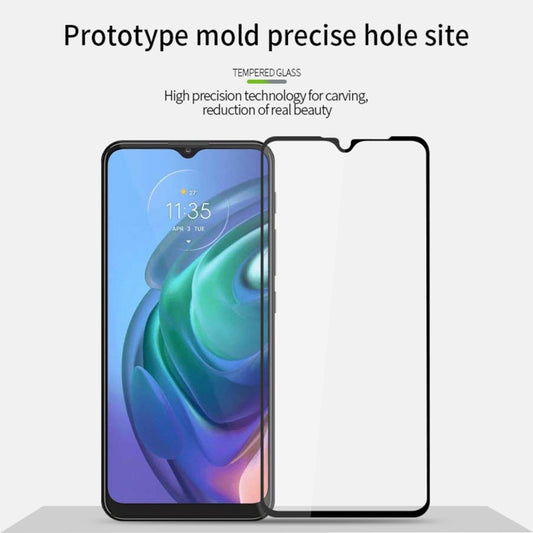 For Motorola Moto G10 / G30 PINWUYO 9H 2.5D Full Screen Tempered Glass Film(Black) - Motorola Tempered Glass by PINWUYO | Online Shopping UK | buy2fix