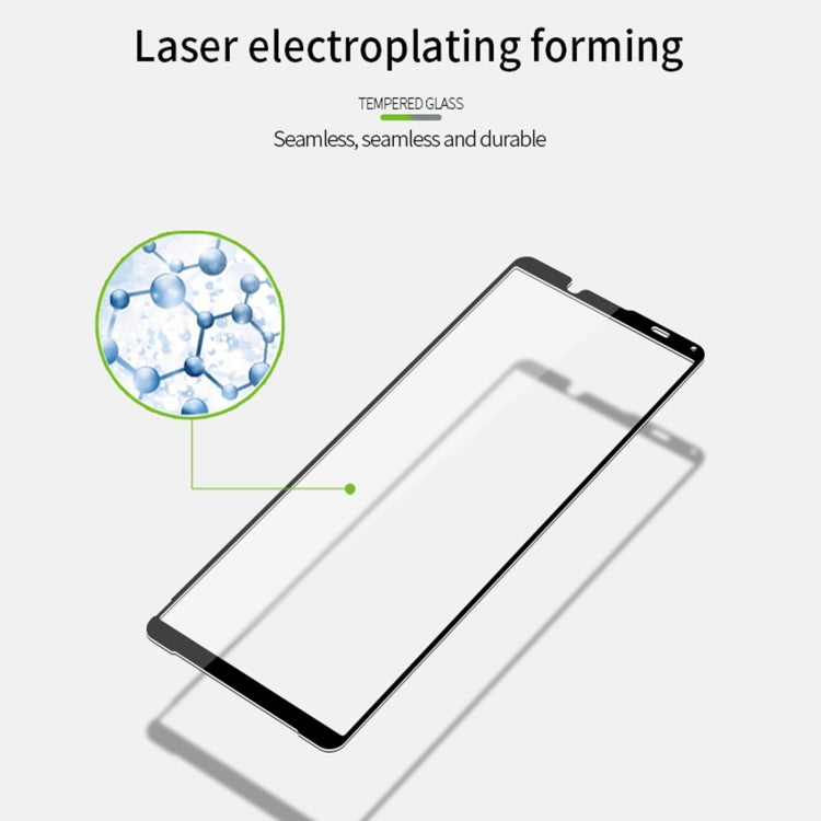 For Sony Xperia 10 III PINWUYO 9H 2.5D Full Screen Tempered Glass Film(Black) - Sony Tempered Glass by PINWUYO | Online Shopping UK | buy2fix