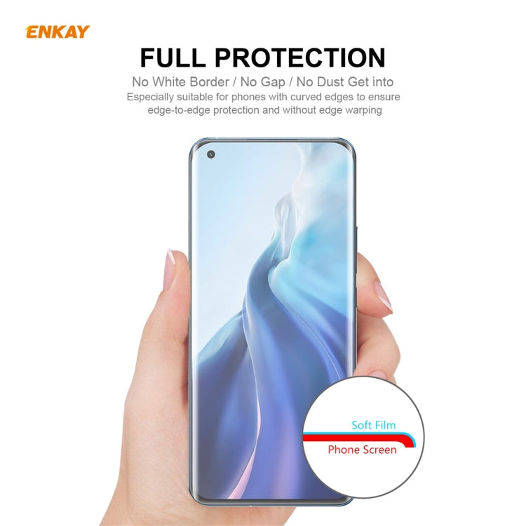 For Xiaomi Mi 11 Ultra 2 PCS ENKAY Hat-Prince Full Glue Full Coverage Screen Protector Explosion-proof Hydrogel Film by ENKAY