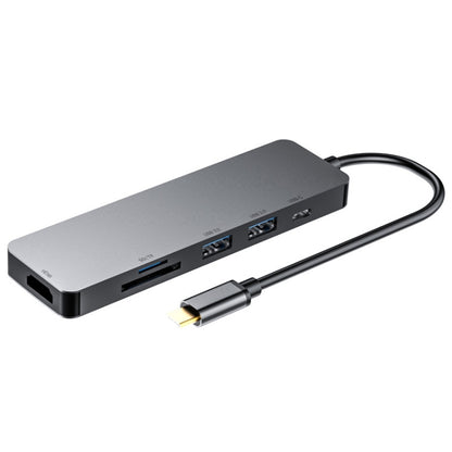 6 in 1 Type C to HDMI + USB 3.0 + Type C + SD/TF Docking Station Multi-function HUB by buy2fix