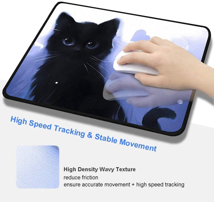 Cat Cartoon Anti-Skid E-sports Game Mouse Pad by buy2fix