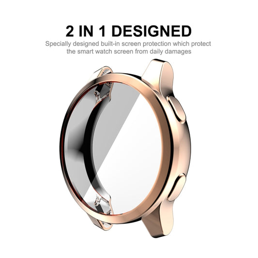 For Garmin Venu 2S 40mm / Vivoactive 4S 40mm ENKAY Hat-Prince Full Coverage Electroplate TPU Soft Case(Rose Gold) - Watch Cases by ENKAY | Online Shopping UK | buy2fix