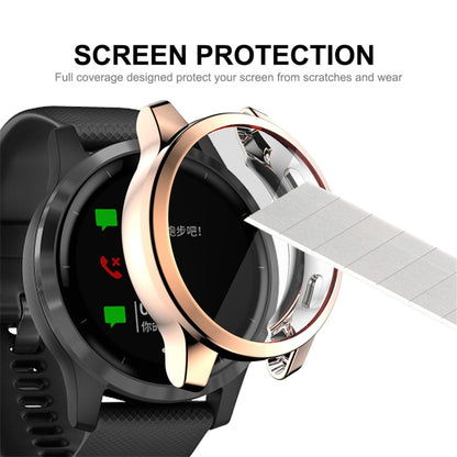For Garmin Venu 2S 40mm / Vivoactive 4S 40mm ENKAY Hat-Prince Full Coverage Electroplate TPU Soft Case(Rose Gold) - Watch Cases by ENKAY | Online Shopping UK | buy2fix
