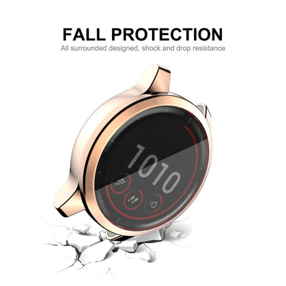 For Garmin Venu 2S 40mm / Vivoactive 4S 40mm ENKAY Hat-Prince Full Coverage Electroplate TPU Soft Case(Rose Gold) - Watch Cases by ENKAY | Online Shopping UK | buy2fix
