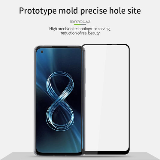 For Asus Zenfone 8 / ZS590KS PINWUYO 9H 2.5D Full Screen Tempered Glass Film(Black) - ASUS Tempered Glass by PINWUYO | Online Shopping UK | buy2fix
