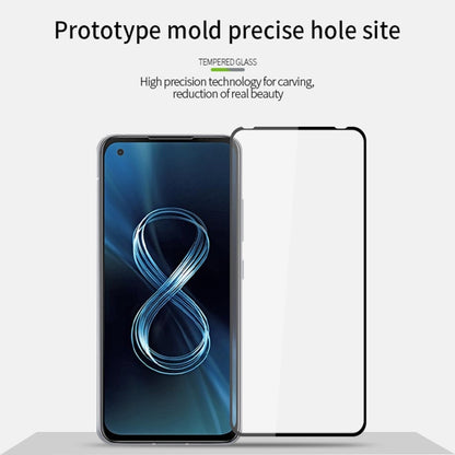 For Asus Zenfone 8 mini / ZS590KS PINWUYO 9H 2.5D Full Screen Tempered Glass Film(Black) - ASUS Tempered Glass by PINWUYO | Online Shopping UK | buy2fix