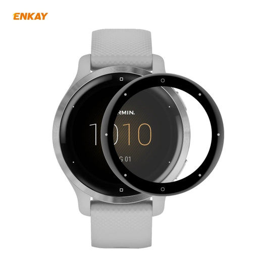 For Garmin Venu 2S / Vivoactive 4S 40mm ENKAY Hat-Prince 3D Full Screen Soft PC Edge + PMMA HD Screen Protector Film - Screen Protector by ENKAY | Online Shopping UK | buy2fix
