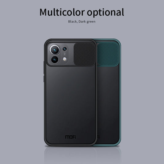 For Xiaomi Mi 11 MOFI Xing Dun Series Translucent Frosted PC + TPU Privacy Anti-glare Shockproof All-inclusive Protective Case(Green) - Xiaomi Cases by MOFI | Online Shopping UK | buy2fix