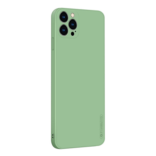 For iPhone 12 Pro Max PINWUYO Touching Series Liquid Silicone TPU Shockproof Case(Green) - iPhone 12 Pro Max Cases by PINWUYO | Online Shopping UK | buy2fix