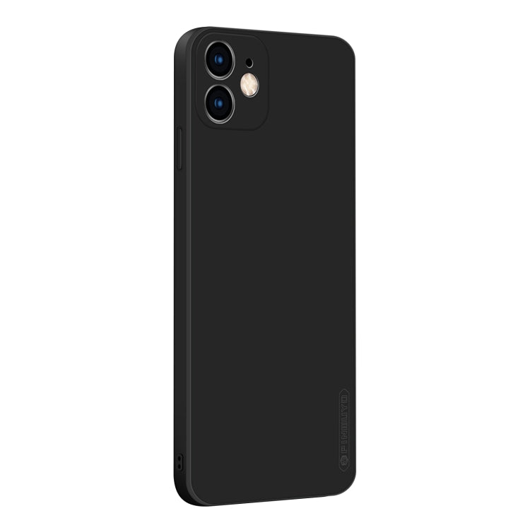 For iPhone 12 mini PINWUYO Touching Series Liquid Silicone TPU Shockproof Case(Black) - iPhone 12 mini Cases by PINWUYO | Online Shopping UK | buy2fix