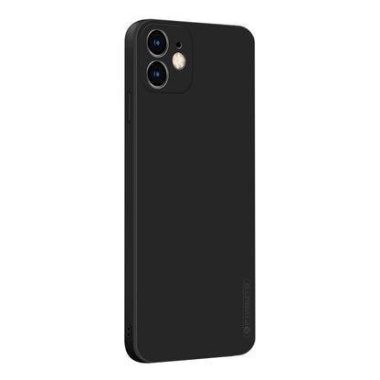 For iPhone 12 mini PINWUYO Touching Series Liquid Silicone TPU Shockproof Case(Black) - iPhone 12 mini Cases by PINWUYO | Online Shopping UK | buy2fix