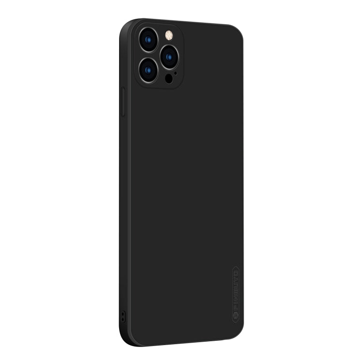 For iPhone 12 Pro PINWUYO Touching Series Liquid Silicone TPU Shockproof Case(Black) - iPhone 12 / 12 Pro Cases by PINWUYO | Online Shopping UK | buy2fix