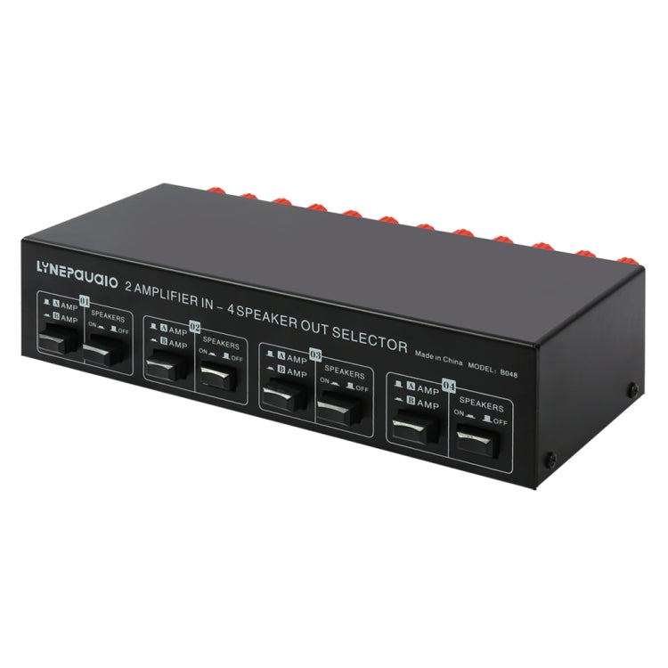 2-in 4-out Power Amplifier Speaker Switcher Splitter Comparator 300W Per Channel Without Loss Of Sound Quality -  by buy2fix | Online Shopping UK | buy2fix