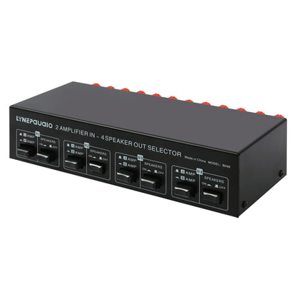 2-in 4-out Power Amplifier Speaker Switcher Splitter Comparator 300W Per Channel Without Loss Of Sound Quality -  by buy2fix | Online Shopping UK | buy2fix