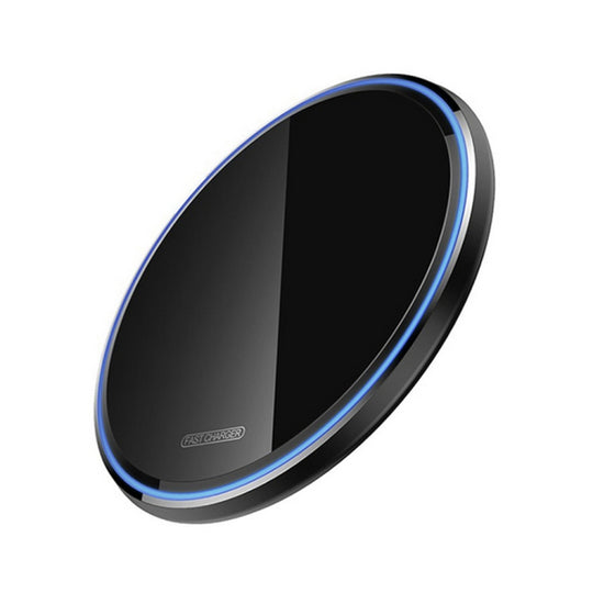 WX-70 15W chargeur sans fil ultra-mince miroir chargeur sans fil pour téléphone portable (noir)