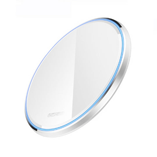 WX-70 15W chargeur sans fil ultra-mince miroir chargeur sans fil pour téléphone portable (blanc)