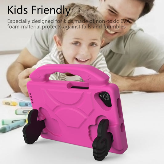 For Samsung Galaxy Tab A7 Lite T220 / T225 Thumb Bracket EVA Shockproof Tablet Case(Rose Red) - Tab A7 Lite T220 / T225 by buy2fix | Online Shopping UK | buy2fix
