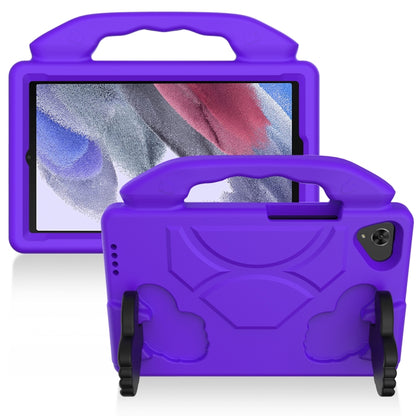 For Samsung Galaxy Tab A7 Lite T220 / T225 Thumb Bracket EVA Shockproof Tablet Case(Purple) - Tab A7 Lite T220 / T225 by buy2fix | Online Shopping UK | buy2fix