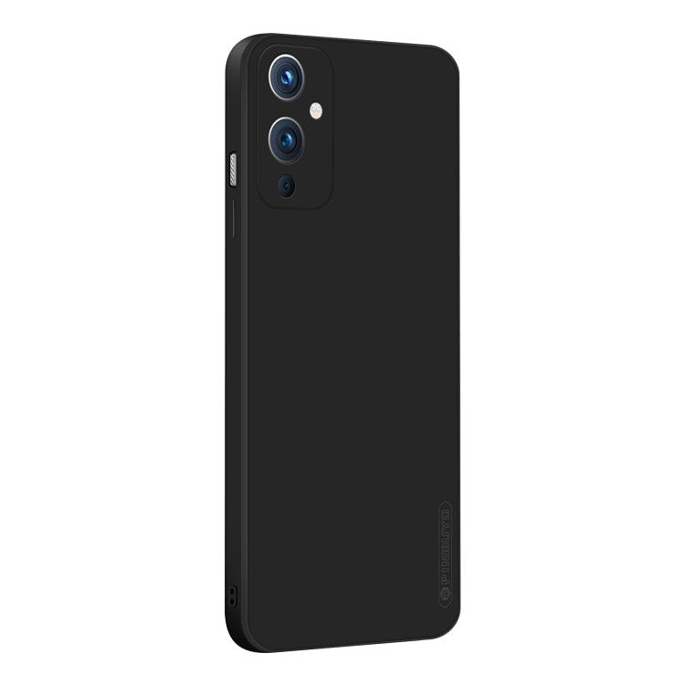 For OnePlus 9 PINWUYO Touching Series Liquid Silicone TPU Shockproof Case(Black) - OnePlus Cases by PINWUYO | Online Shopping UK | buy2fix