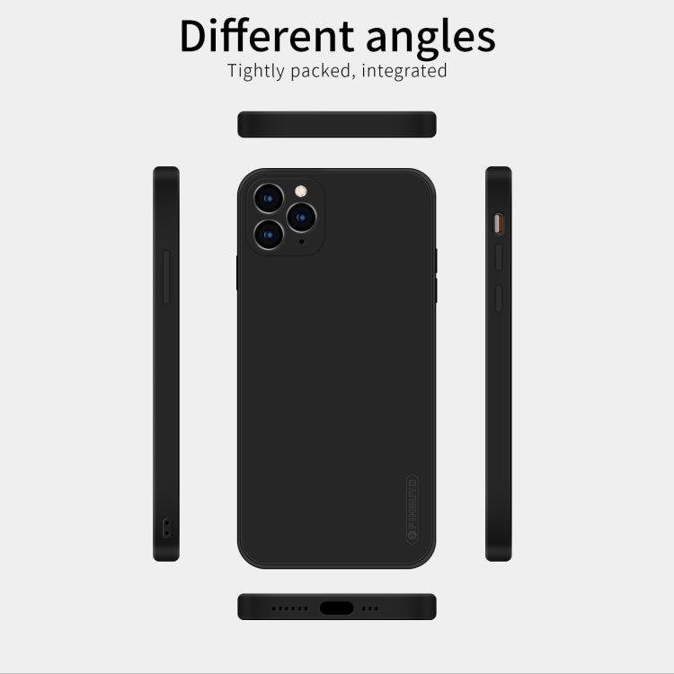 For iPhone 11 Pro PINWUYO Sense Series Liquid Silicone TPU Mobile Phone Case(Black) - iPhone 11 Pro Cases by PINWUYO | Online Shopping UK | buy2fix