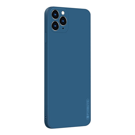 For iPhone 11 Pro PINWUYO Sense Series Liquid Silicone TPU Mobile Phone Case(Blue) - iPhone 11 Pro Cases by PINWUYO | Online Shopping UK | buy2fix