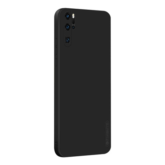 For Huawei P30 Pro PINWUYO Sense Series Liquid Silicone TPU Mobile Phone Case(Black) - Huawei Cases by PINWUYO | Online Shopping UK | buy2fix