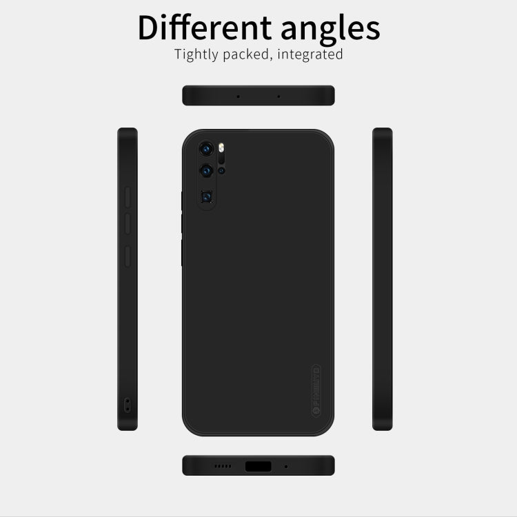 For Huawei P30 Pro PINWUYO Sense Series Liquid Silicone TPU Mobile Phone Case(Black) - Huawei Cases by PINWUYO | Online Shopping UK | buy2fix