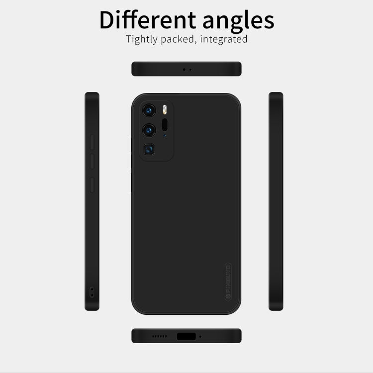 For Huawei P40 Pro PINWUYO Sense Series Liquid Silicone TPU Mobile Phone Case(Black) - Huawei Cases by PINWUYO | Online Shopping UK | buy2fix