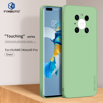 For Huawei Mate 40 Pro PINWUYO Sense Series Liquid Silicone TPU Mobile Phone Case(Green) - Huawei Cases by PINWUYO | Online Shopping UK | buy2fix