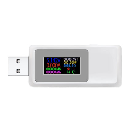 Keweisi KWS-MX19 USB Tester DC 4V-30V 0-5A Current Voltage Detector(White) - Current & Voltage Tester by buy2fix | Online Shopping UK | buy2fix