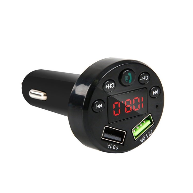 E6 Car MP3 Player FM Transmitters Dual USB Hands-free - Bluetooth Car Kits by buy2fix | Online Shopping UK | buy2fix