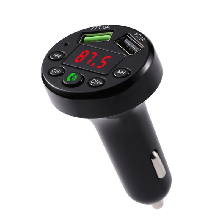 E6 Car MP3 Player FM Transmitters Dual USB Hands-free - Bluetooth Car Kits by buy2fix | Online Shopping UK | buy2fix