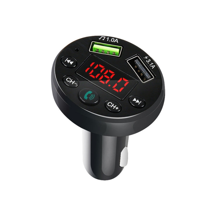 E6 Car MP3 Player FM Transmitters Dual USB Hands-free - Bluetooth Car Kits by buy2fix | Online Shopping UK | buy2fix