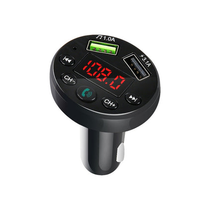 E6 Car MP3 Player FM Transmitters Dual USB Hands-free - Bluetooth Car Kits by buy2fix | Online Shopping UK | buy2fix
