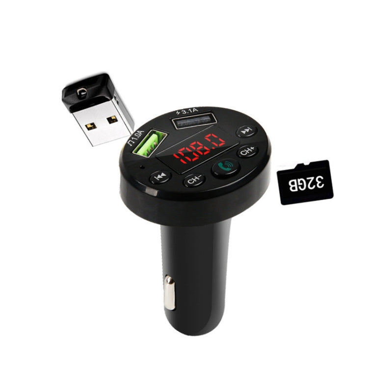 E6 Car MP3 Player FM Transmitters Dual USB Hands-free - Bluetooth Car Kits by buy2fix | Online Shopping UK | buy2fix