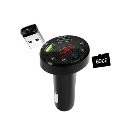 E6 Car MP3 Player FM Transmitters Dual USB Hands-free - Bluetooth Car Kits by buy2fix | Online Shopping UK | buy2fix