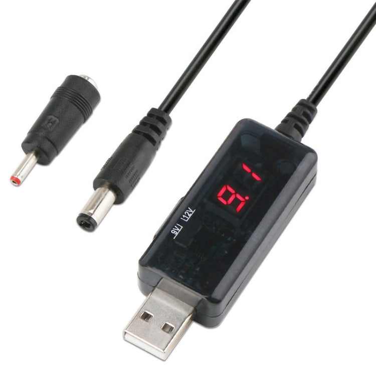 KWS-912V USB Boost Converter DC 5V to 9V / 12V Converter Cable + 3.5x1.35mm Plug Set by buy2fix