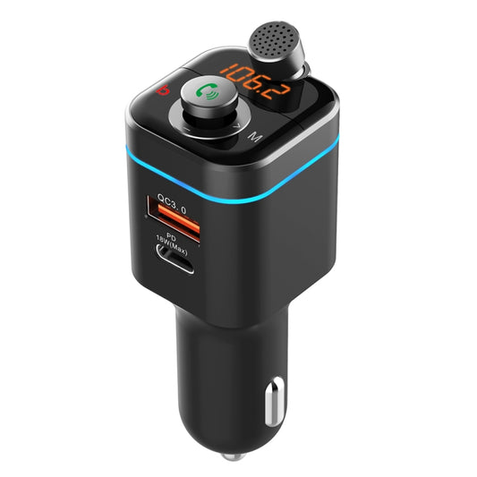 C72 Car MP3 Player Receiver FM Transmitter PD18W USB-C Car Charger Phone Music Player - Bluetooth Car Kits by buy2fix | Online Shopping UK | buy2fix