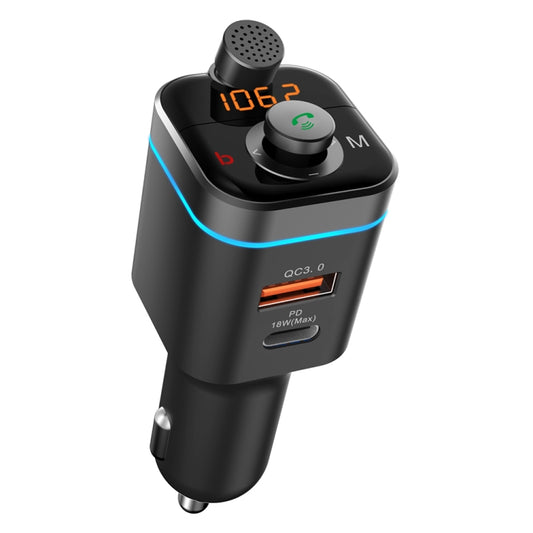 C72 Car MP3 Player Receiver FM Transmitter PD18W USB-C Car Charger Phone Music Player - Bluetooth Car Kits by buy2fix | Online Shopping UK | buy2fix