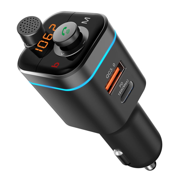 C72 Car MP3 Player Receiver FM Transmitter PD18W USB-C Car Charger Phone Music Player - Bluetooth Car Kits by buy2fix | Online Shopping UK | buy2fix