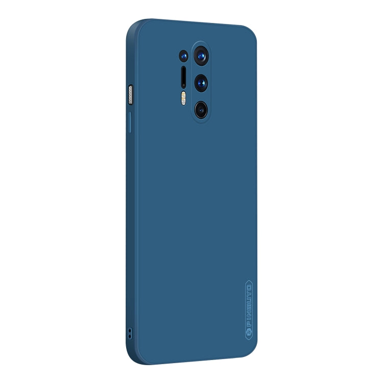 For OnePlus 8 Pro PINWUYO Touching Series Liquid Silicone TPU Shockproof Case(Blue) - OnePlus Cases by PINWUYO | Online Shopping UK | buy2fix