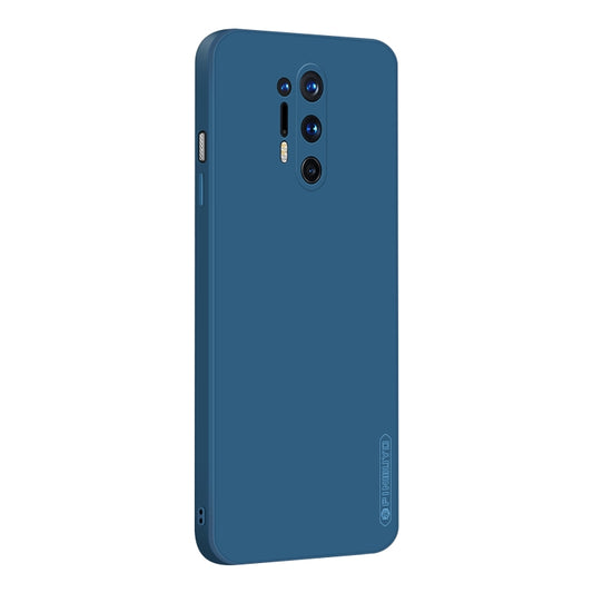 For OnePlus 8 Pro PINWUYO Touching Series Liquid Silicone TPU Shockproof Case(Blue) - OnePlus Cases by PINWUYO | Online Shopping UK | buy2fix