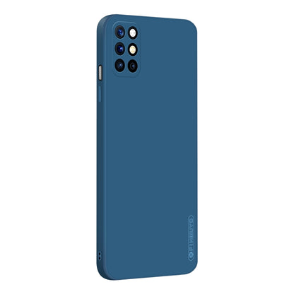 For OnePlus 8T PINWUYO Touching Series Liquid Silicone TPU Shockproof Case(Blue) - OnePlus Cases by PINWUYO | Online Shopping UK | buy2fix