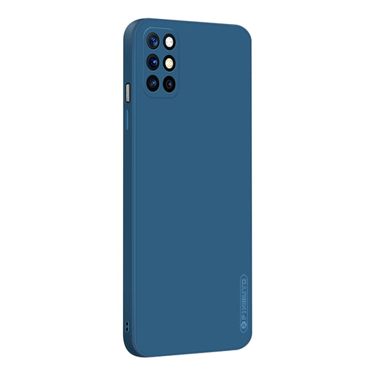 For OnePlus 8T PINWUYO Touching Series Liquid Silicone TPU Shockproof Case(Blue) - OnePlus Cases by PINWUYO | Online Shopping UK | buy2fix