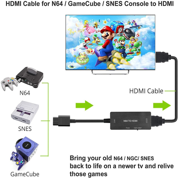 1080P N64 to HDMI Digital Analog Converter Video Cable Adapter by buy2fix
